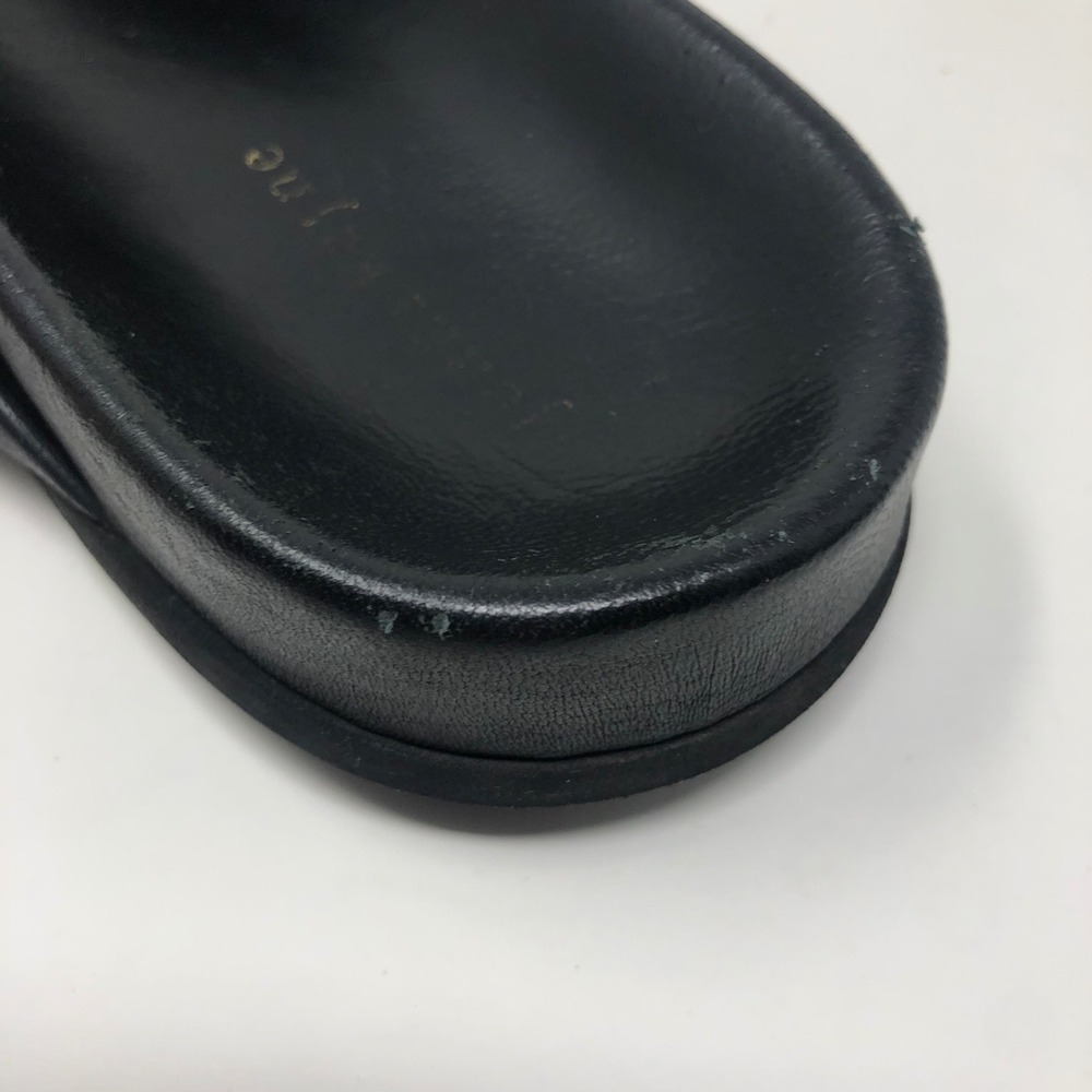 Jenni Kayne Leather Knot Sandal Womens 41 US 10.5 Black Chunky Romantic Boho - Picture 14 of 16